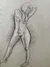 Figure drawing of a woman done in pencil