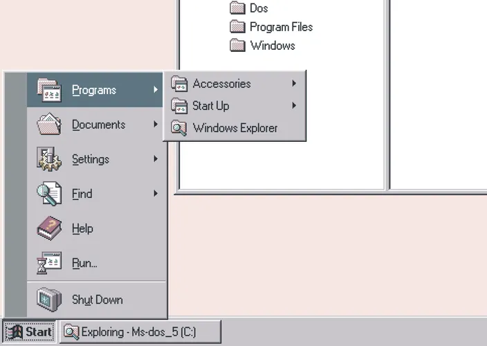 An HTML/CSS reproduction of the Windows 95 operating system  in a pastel theme.