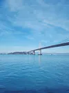 The San Francisco side of the Bay Bridge.