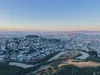 A wide shot of downtown San Francisco as seen from Twin Peaks.