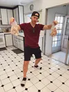 Cooking wings with Phil