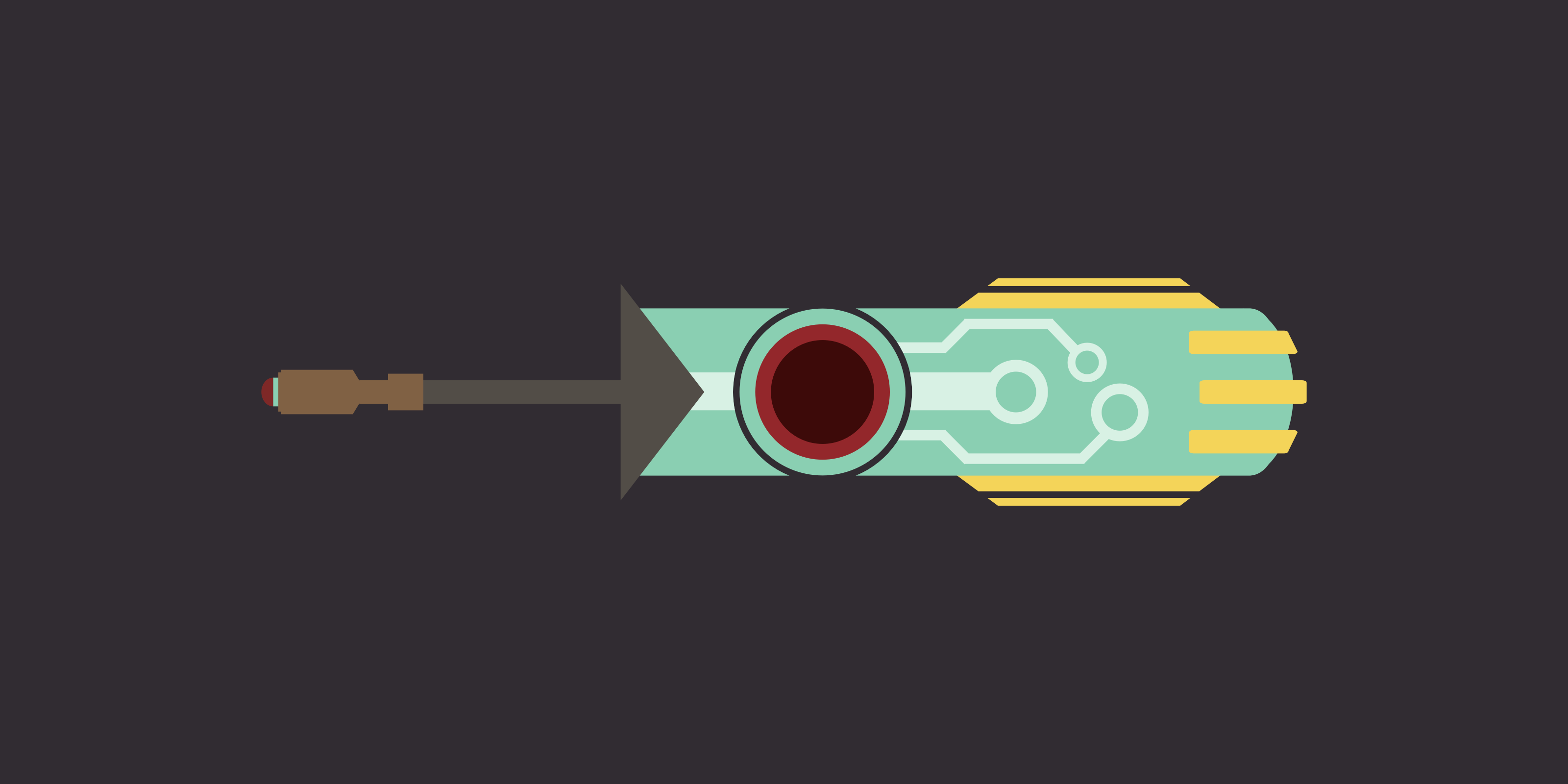 Vector art inspired by the blade from Supergiant Games’ Transistor.