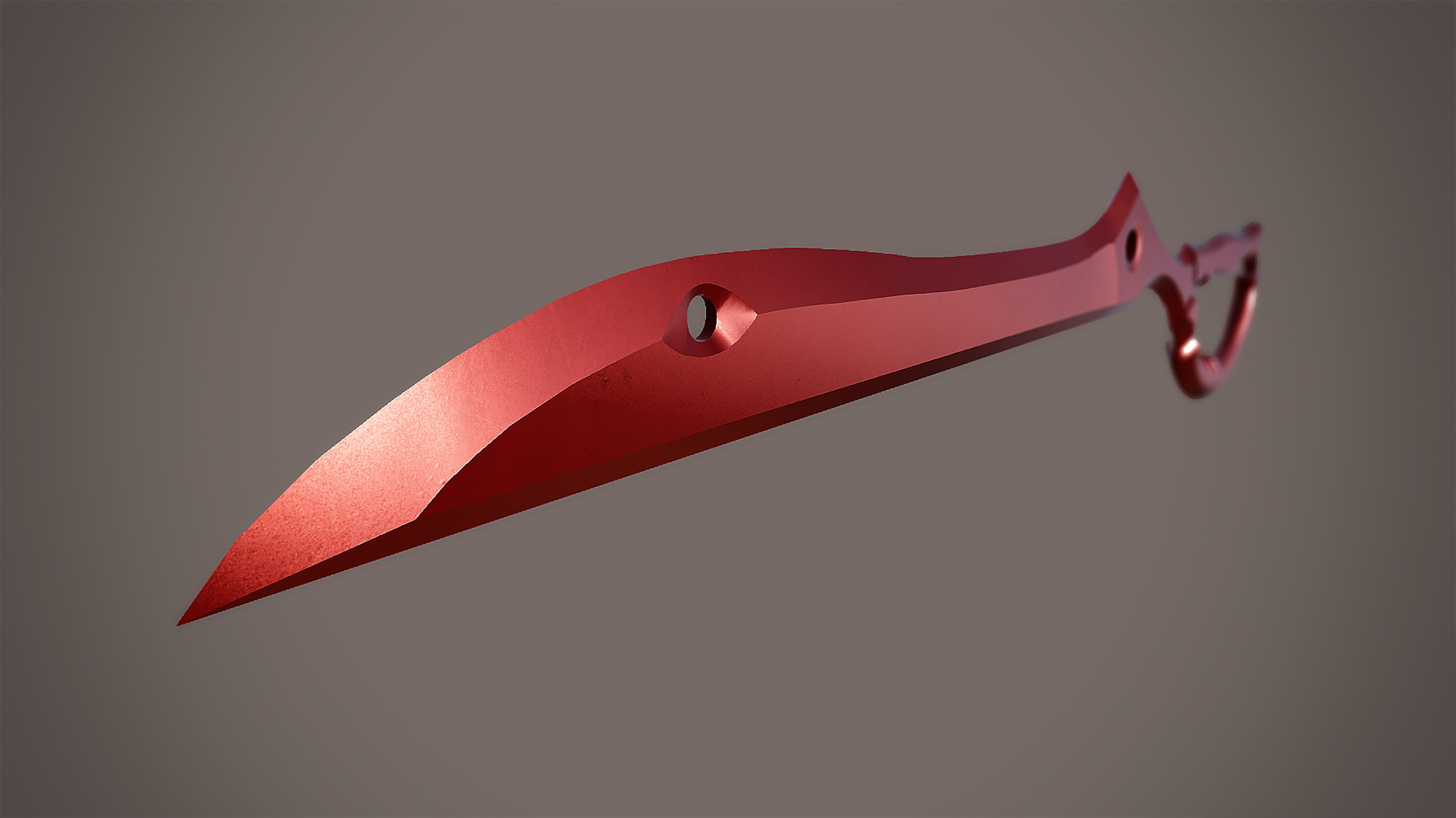 A 3d model inspired by the Scissor Blade from Studio Trigger’s Kill la Kill anime.