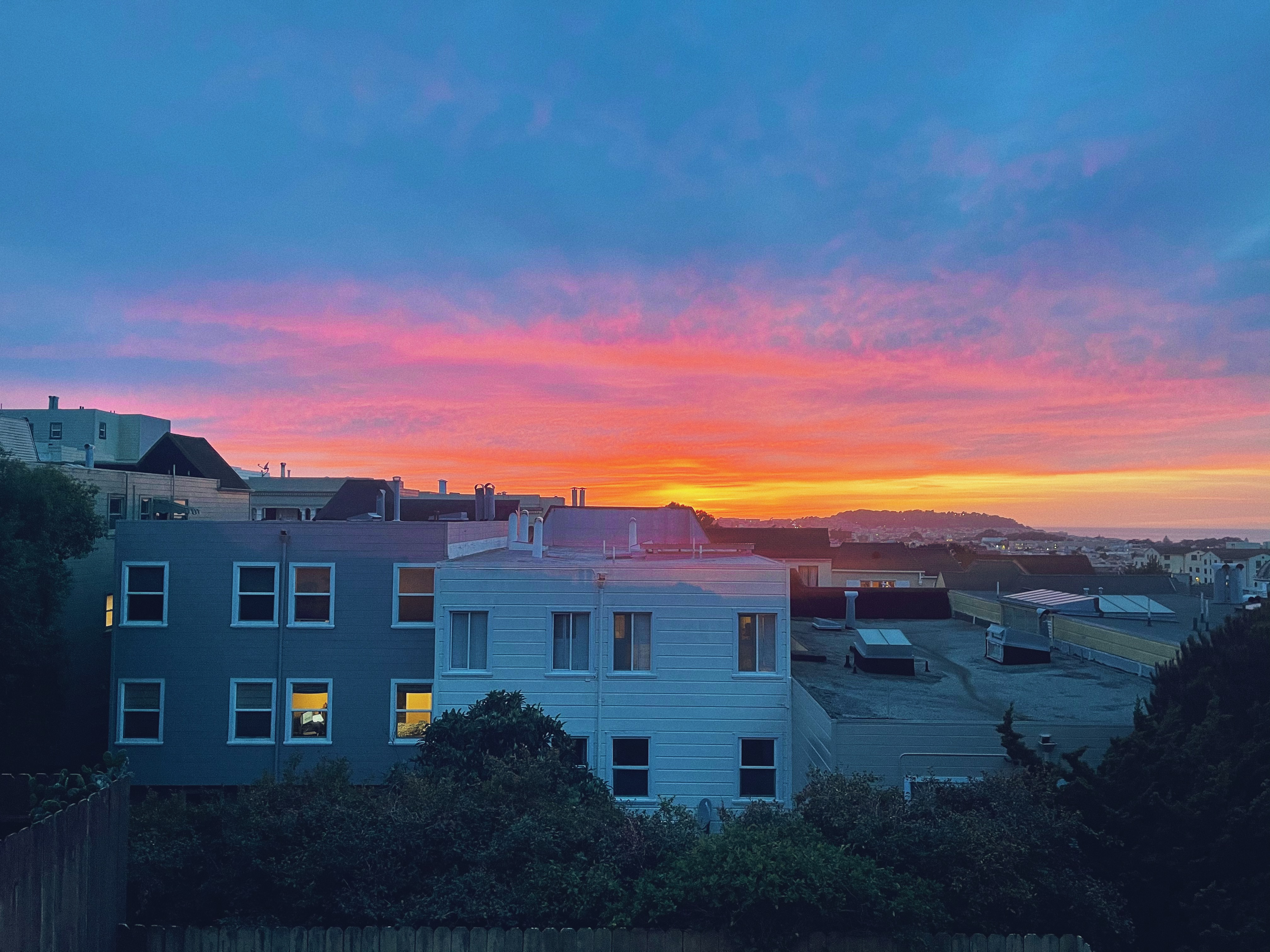 Sunset in San Francisco.