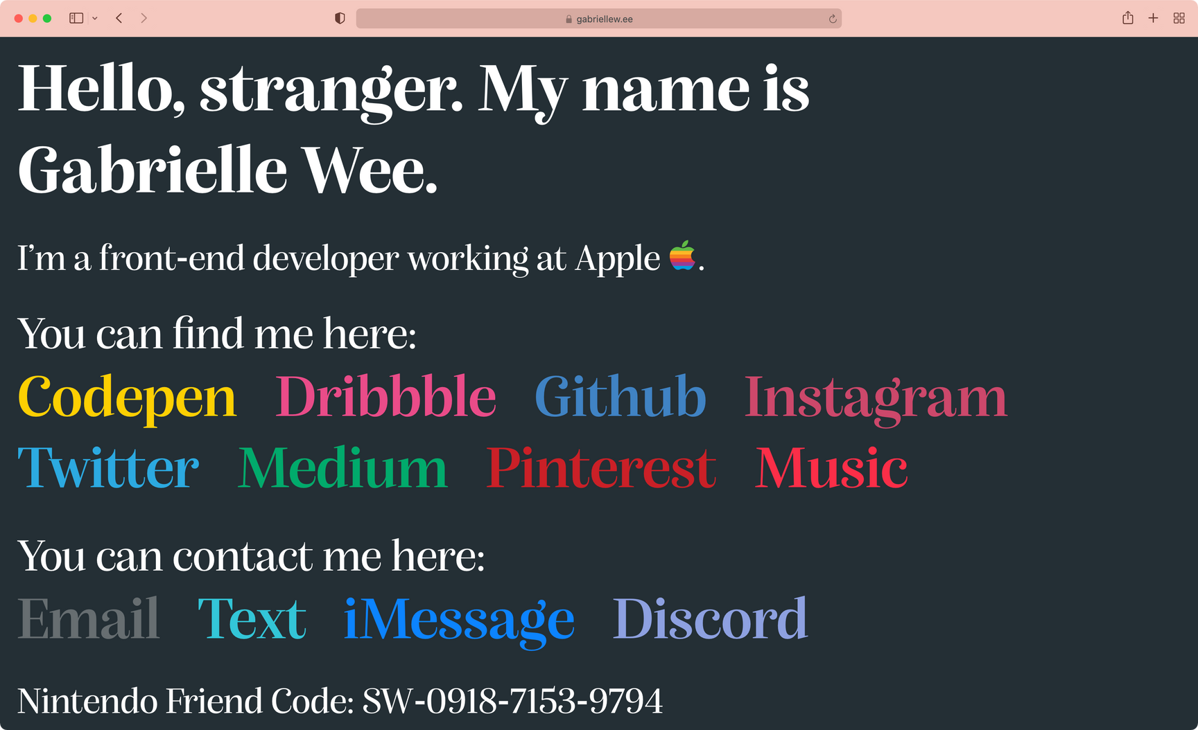 Landing page version